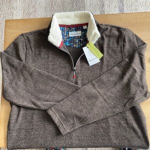 Never worn Robert Graham Men’s zip up. Brown. XXL